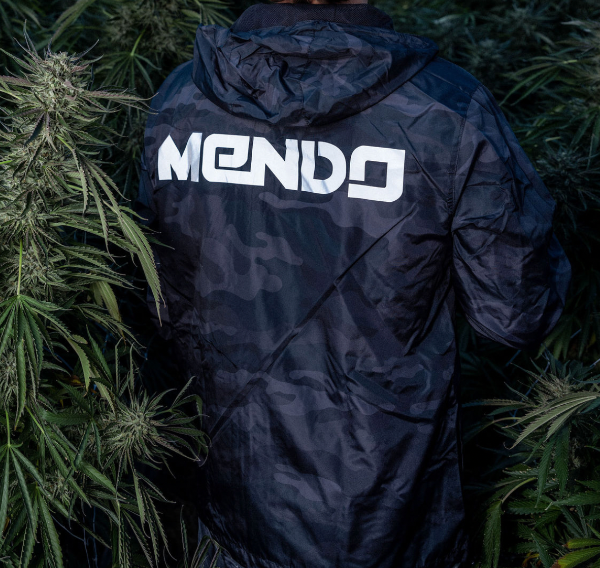 Mendo Wind Breaker Black Camo