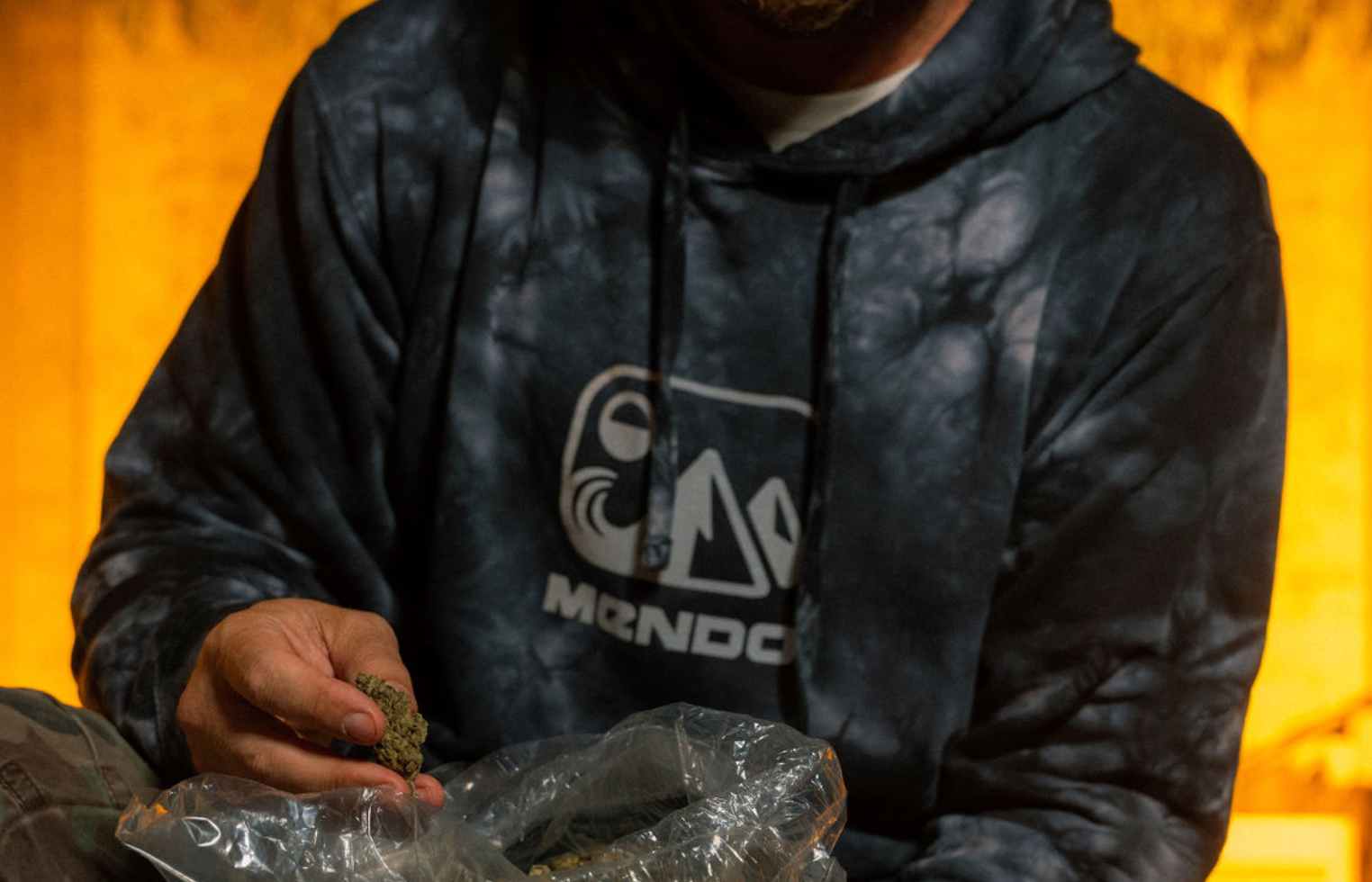 Mendo Sweatshirt Black Tye Dye