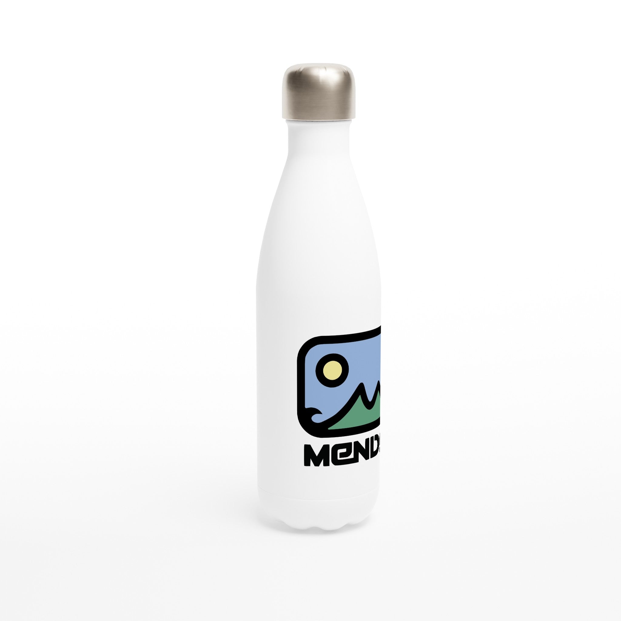 White 17oz Stainless Steel Water Bottle